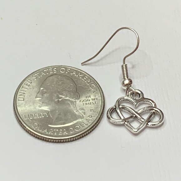 Celtic Earring, Heart Earring, Infinity Earring, Love Earring, Valentine's Day - Picture 5 of 5